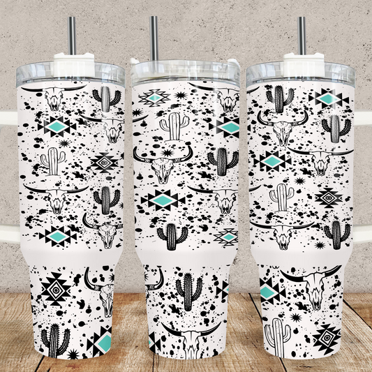 Western Splatter 40oz Tumbler