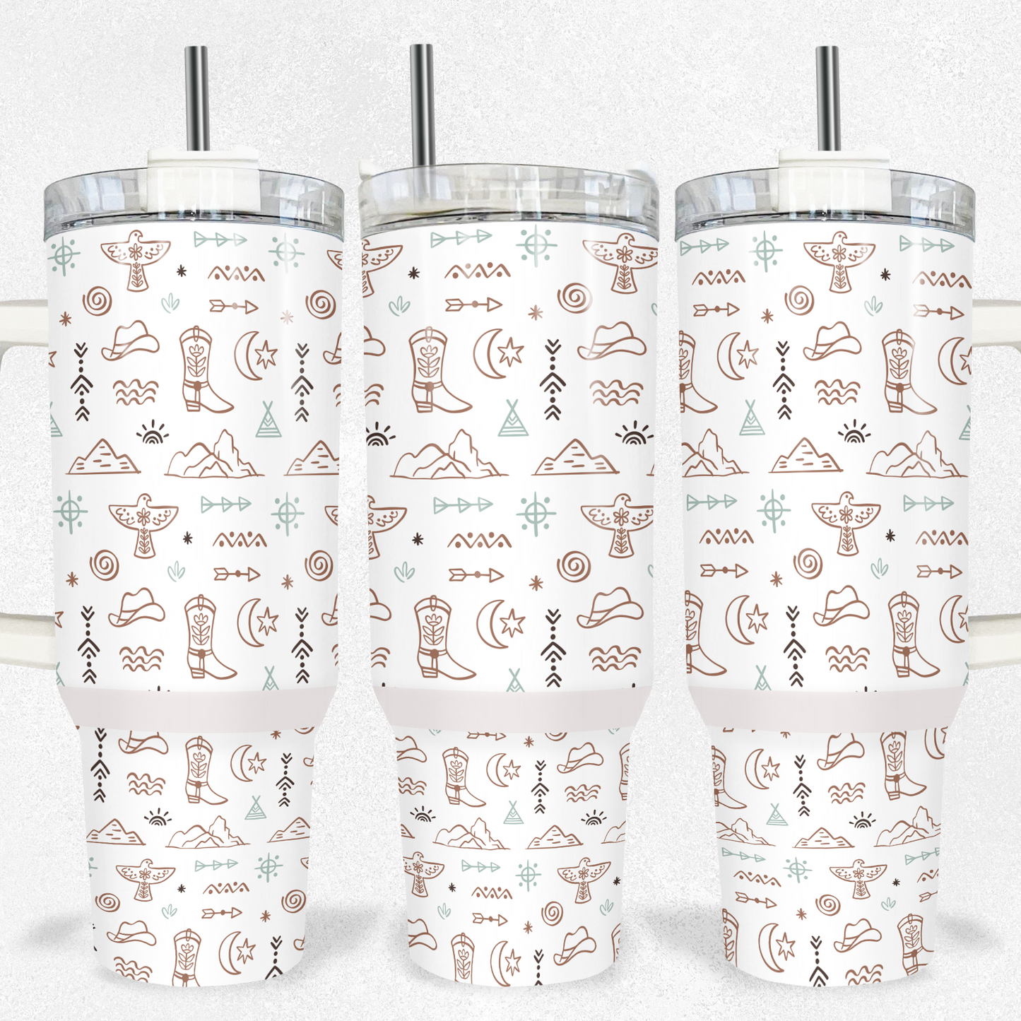 Western Vibes 40oz Tumbler