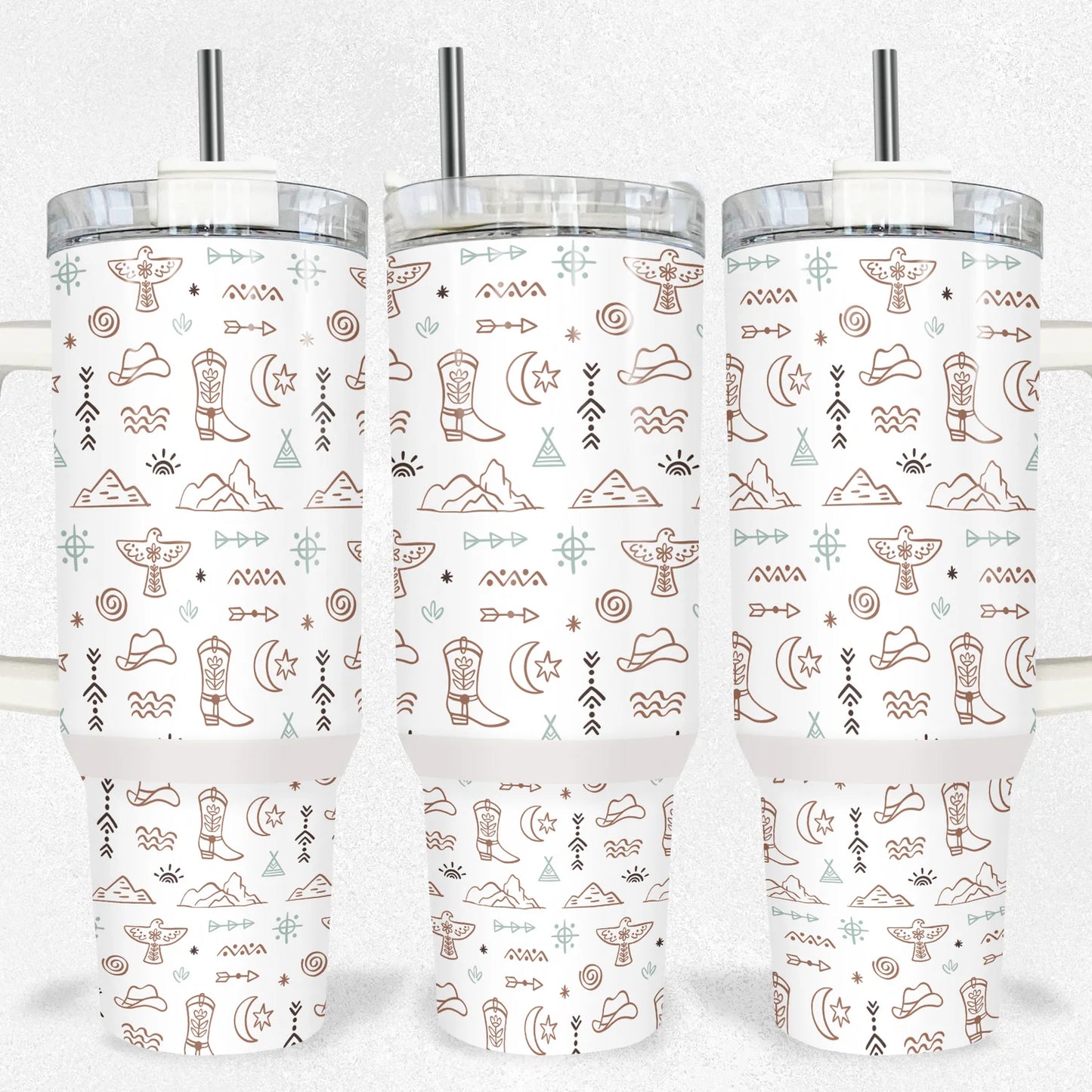 Western Brand Vibes 40oz Tumbler