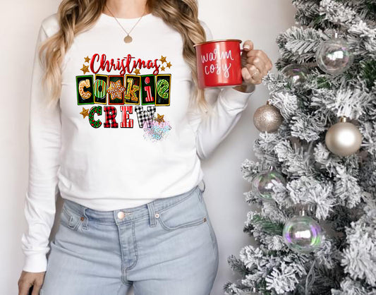 Christmas Cookie Crew Christmas Graphic Sweater Kittybear Krafts