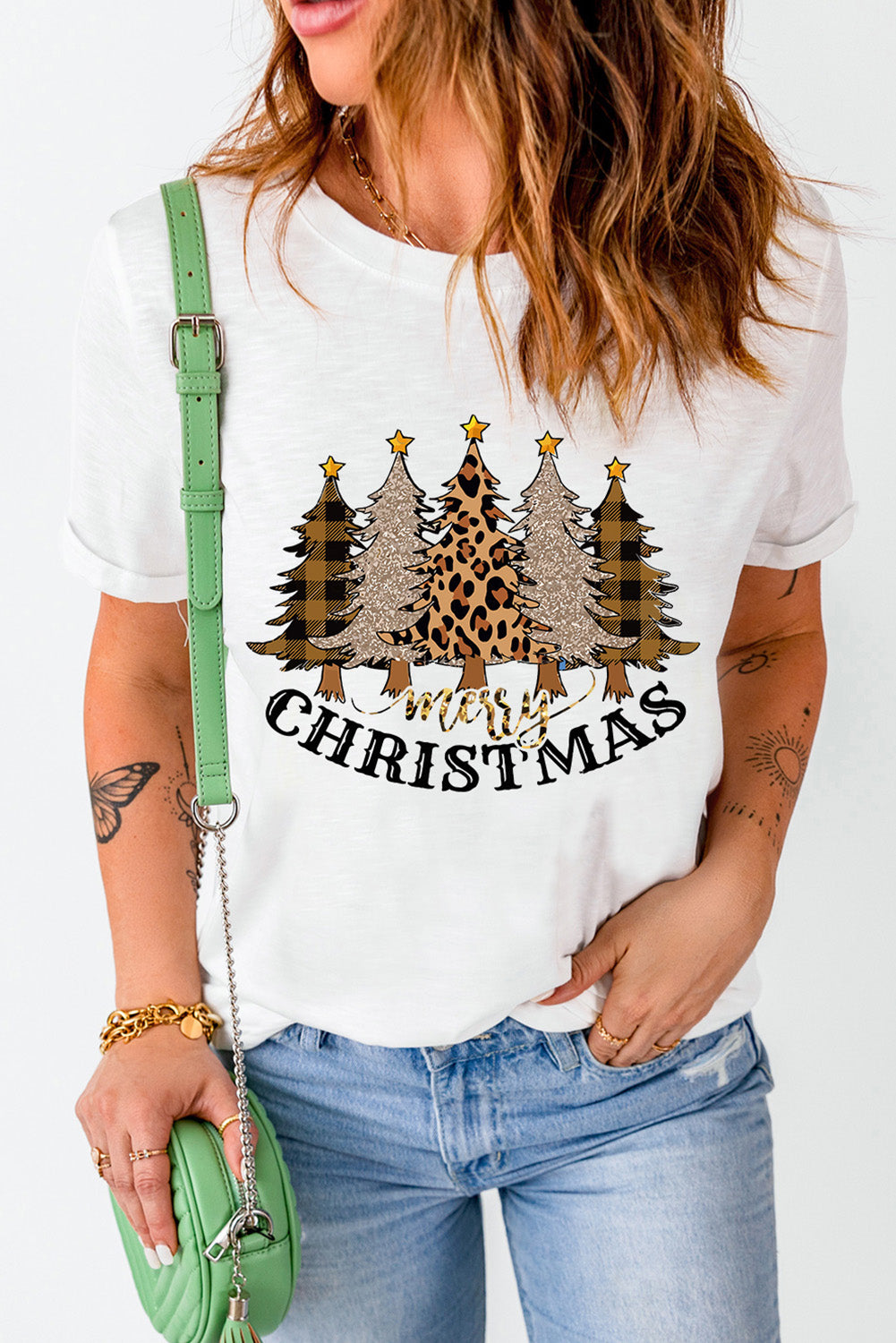 MERRY CHRISTMAS Graphic Tee Trendsi