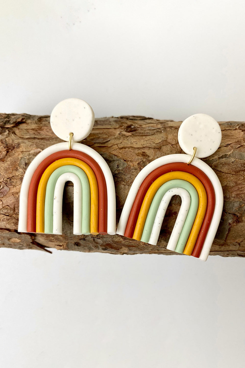 Rainbow Shape Dangle Earrings - Kittybear Krafts