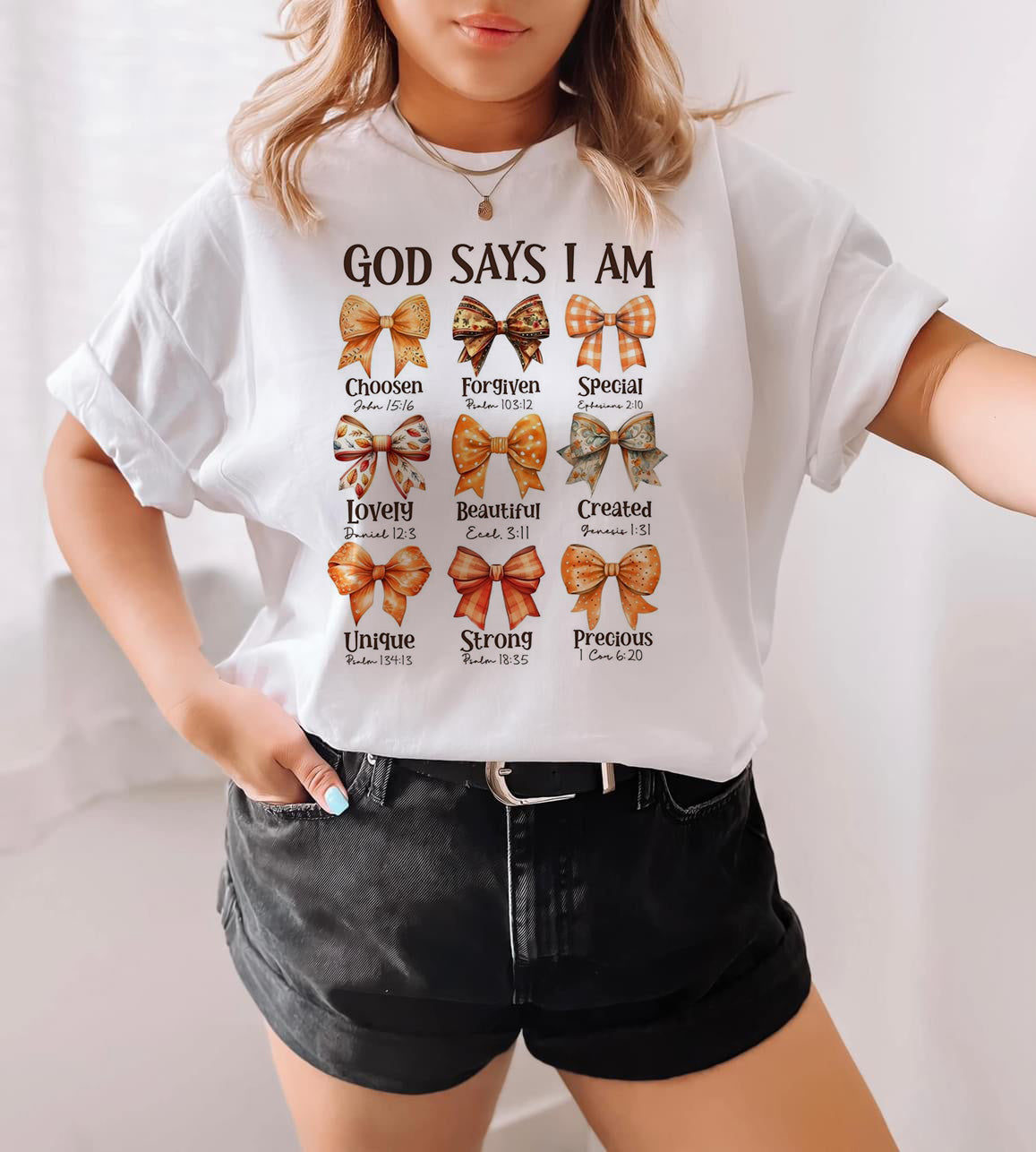 God Says I AM... Fall Graphic Tee - Kittybear Krafts