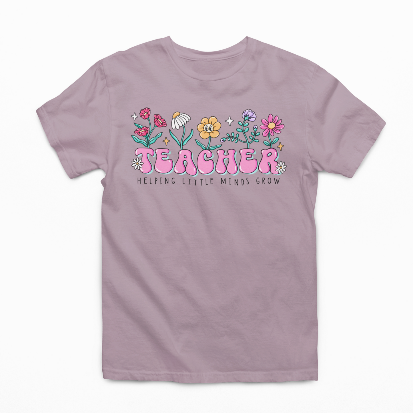 Teacher Helping Little Minds Grow Graphic T-shirt